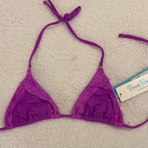 Beach Bunny Vibrant Magenta Bikini Top